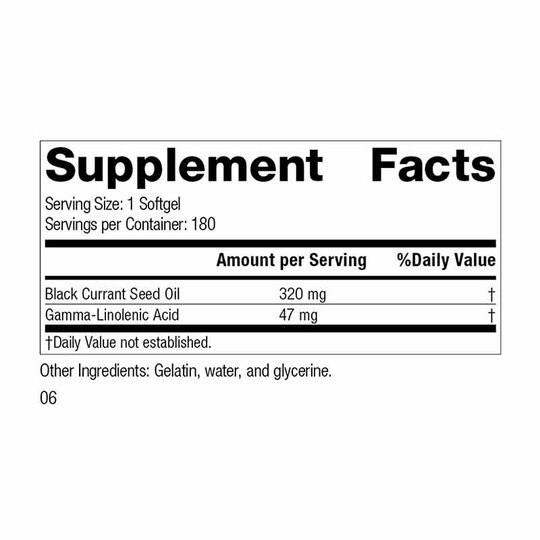 Black Currant Seed Oil, SP